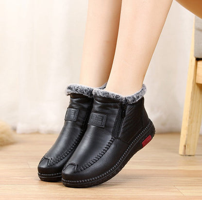 Botas de Invierno Antideslizantes de Cuero OrthoFit para Mujer