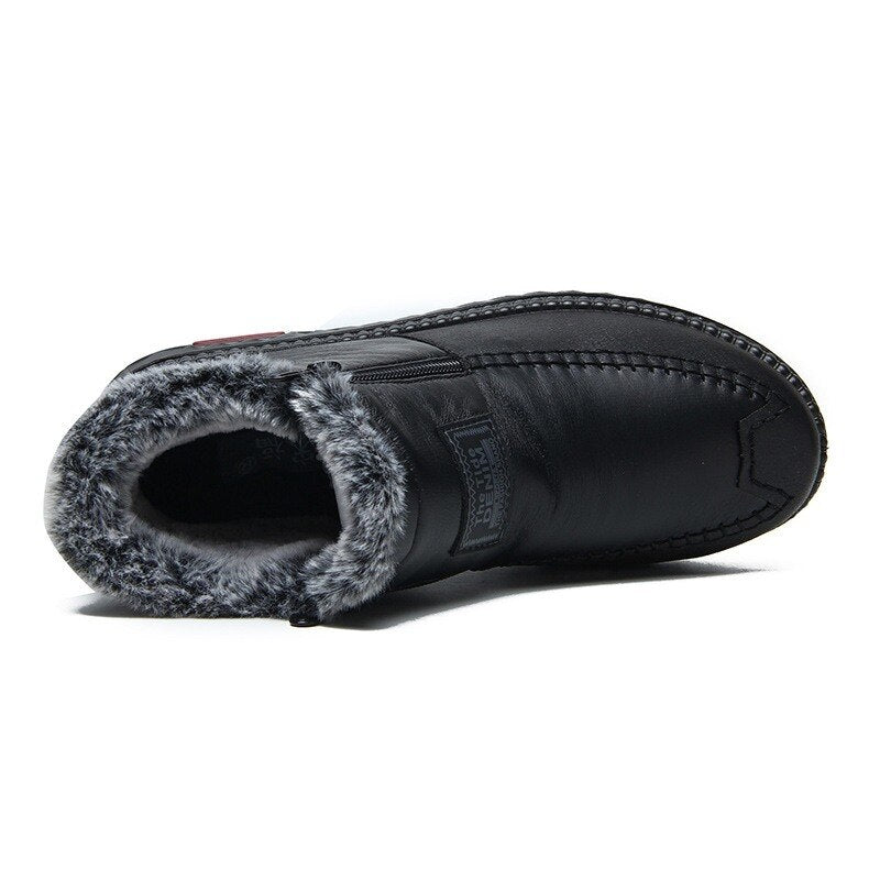 Botas de Invierno Antideslizantes de Cuero OrthoFit para Mujer