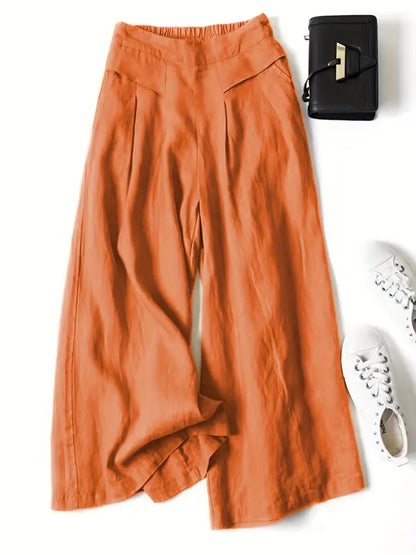 Anina - Linen Wide Leg Pant