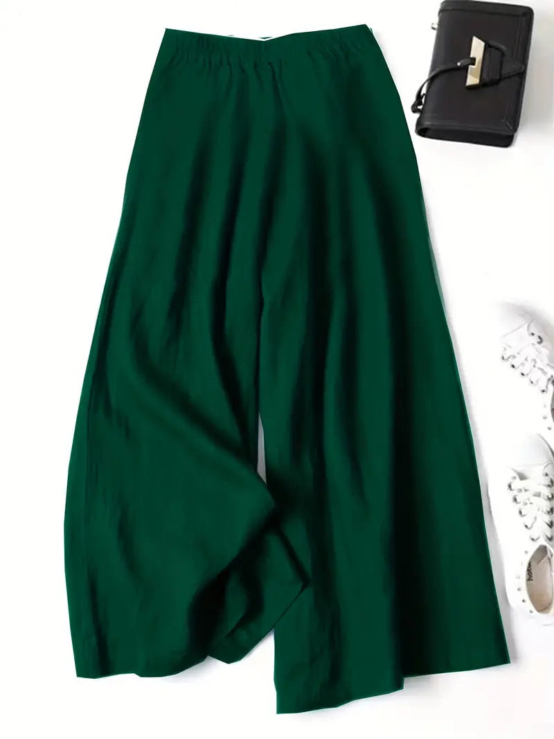 Anina - Linen Wide Leg Pant