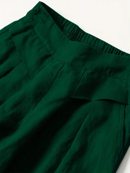 Anina - Linen Wide Leg Pant