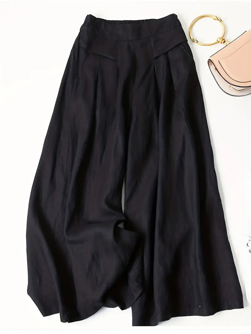 Anina - Linen Wide Leg Pant